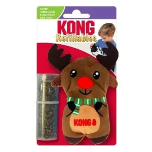 KONG Holiday Refillables Reindeer Cat Toy