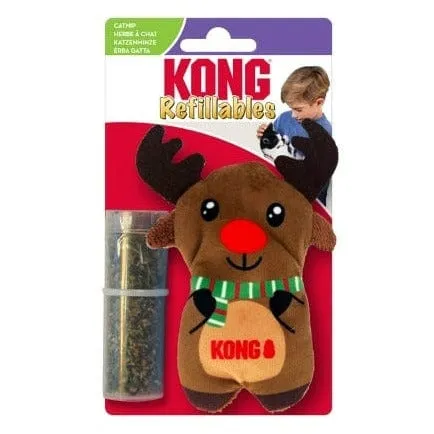 KONG Holiday Refillables Reindeer Cat Toy