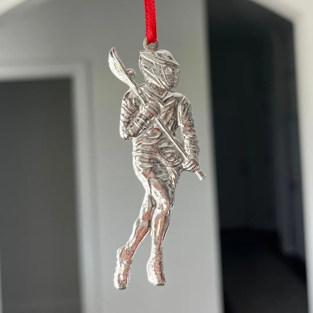 Lacrosse Pewter Ornaments - Female Lacrosse - Male Lacrosse - Lacrosse Sticks - Lacrosse Gifts