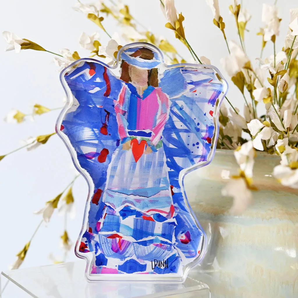 Large Angel of Love Acrylic Block