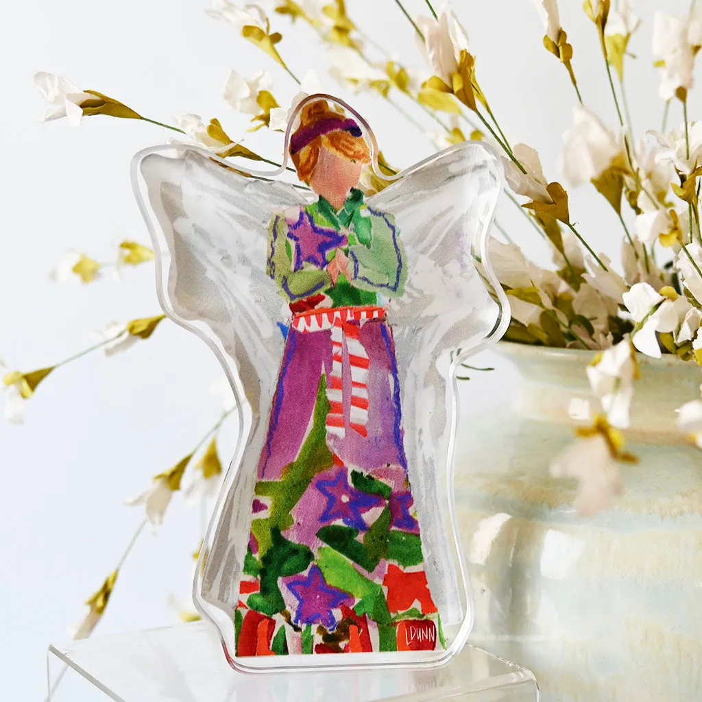 Large Angel of Peace Acrylic Block