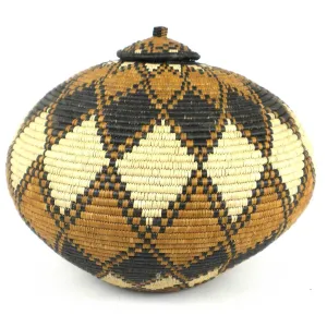 Large Zulu Wedding Basket One of a Kind Ilala Weavers 21