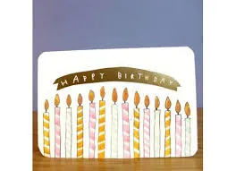 LAURA SKILBECK -   Birthday Candle Card