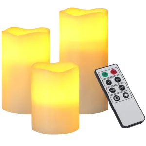 LED Lytes Battery Operated Flameless Unscented Ivory