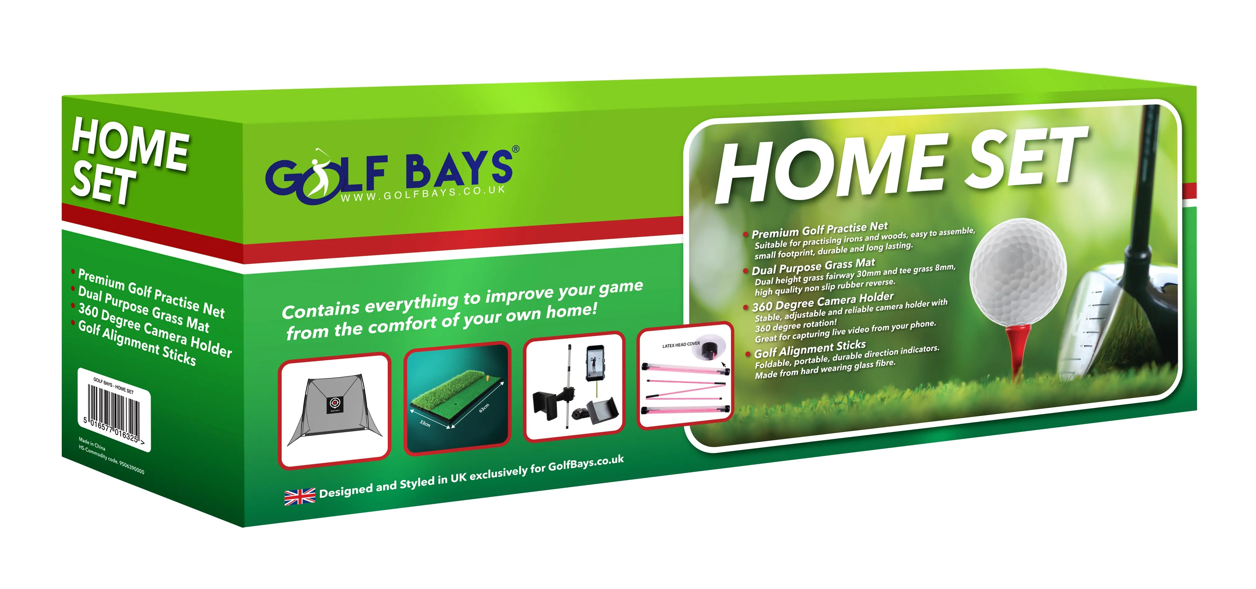 Long Game - Home Practice Set - Golf Net