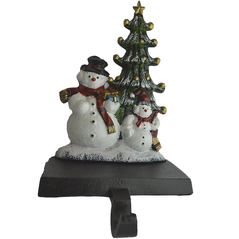 Lulu Decor Cast Iron Christmas Stocking Holder Set of 4 hooks