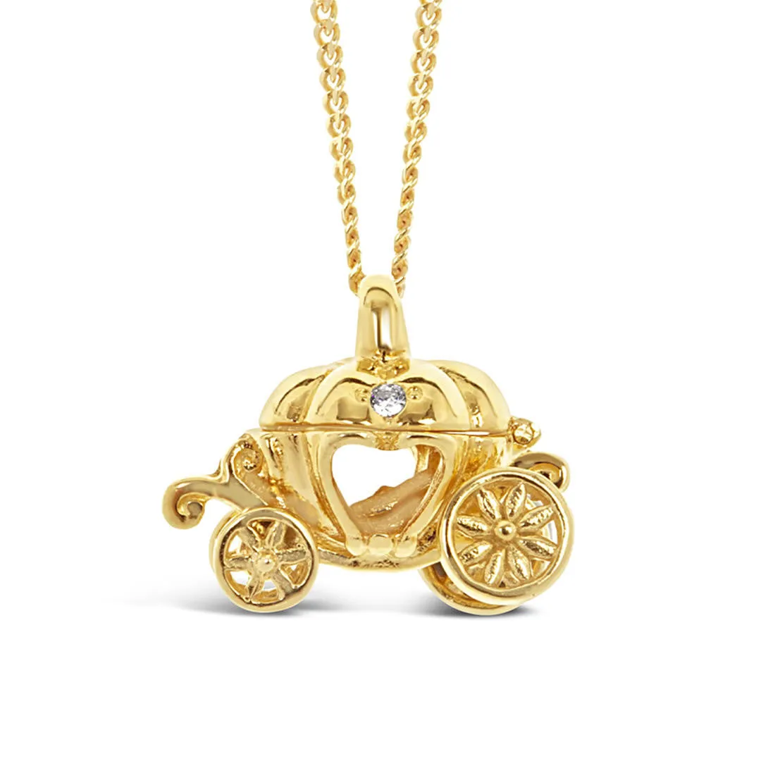 Magical Charm Necklace | Carriage - Adventure - Gold