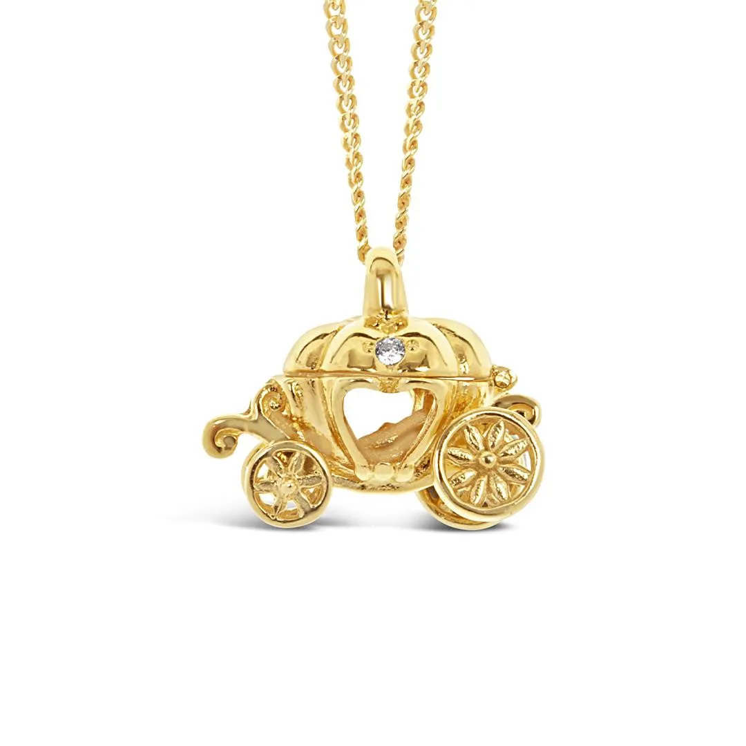 Magical Charm Necklace | Carriage - Adventure - Gold