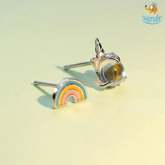 Magical Unicorn Rainbow Ear Studs