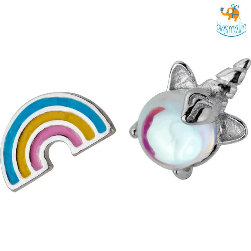 Magical Unicorn Rainbow Ear Studs