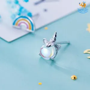 Magical Unicorn Rainbow Ear Studs