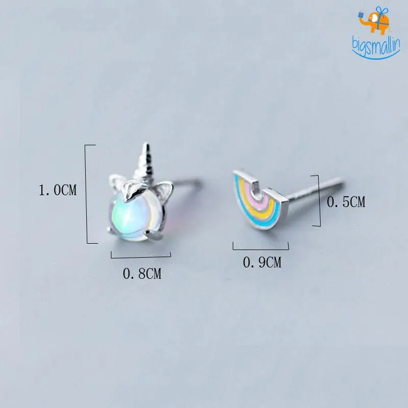 Magical Unicorn Rainbow Ear Studs