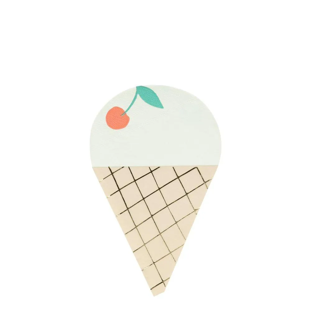 Meri Meri Ice Cream Napkins (set of 16)