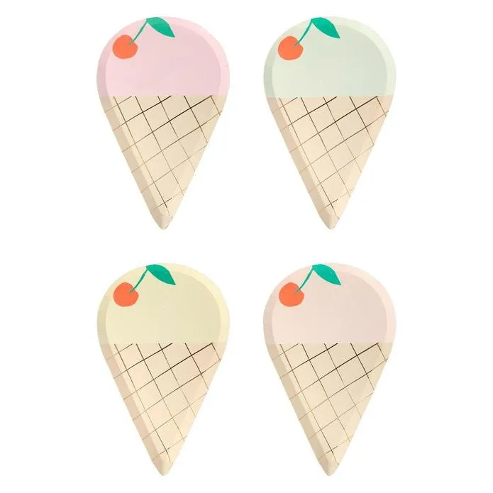 Meri Meri Ice Cream Plates (set of 8)