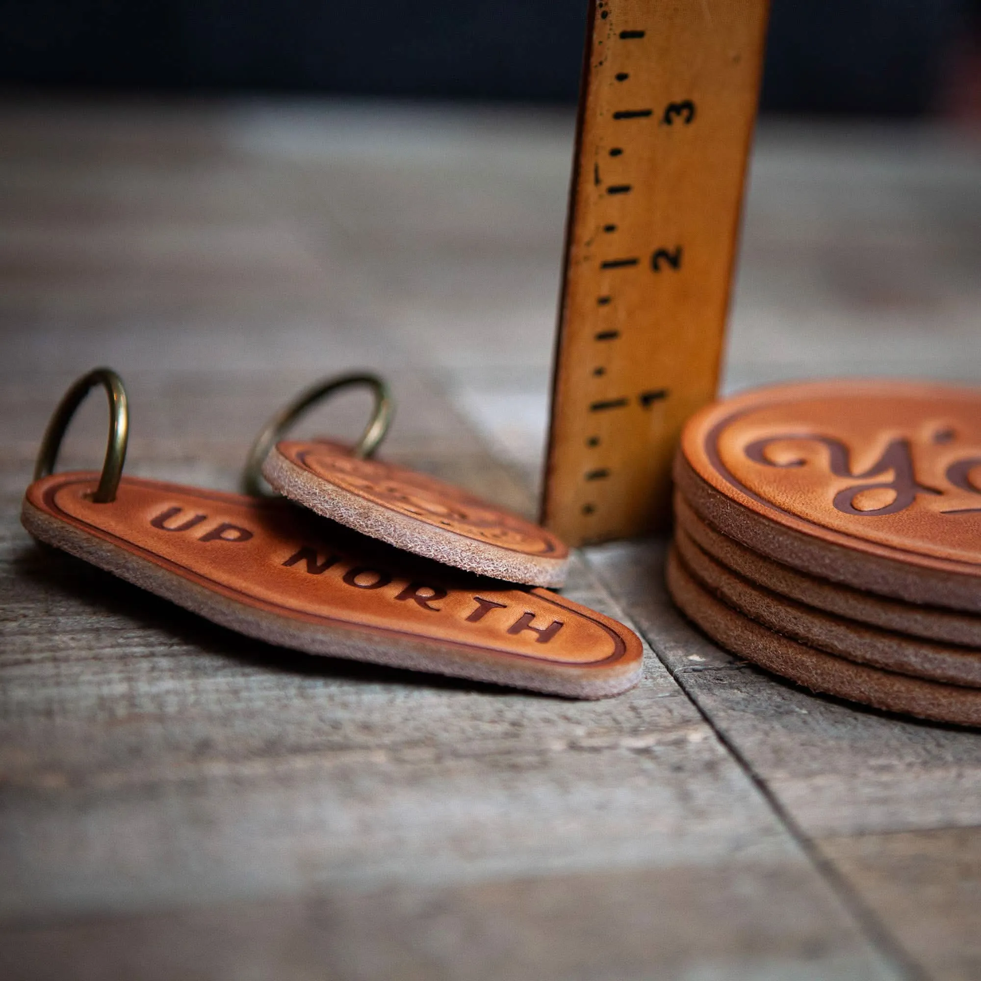 More of a Whiskey & Cigars Kind of Guy Leather Coaster