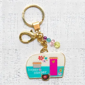 Natural Life Happy Camper Key Chain