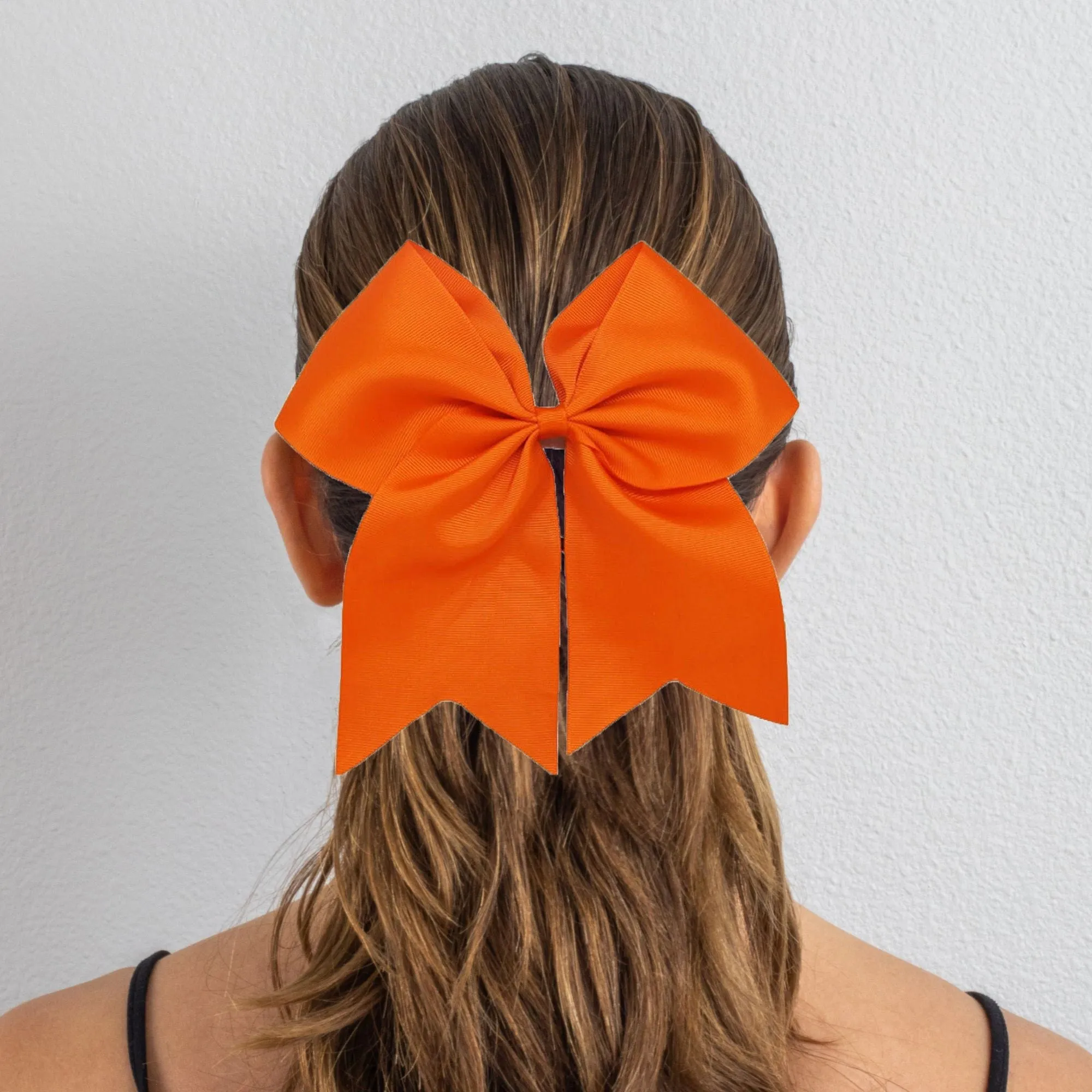 Orange Cheer Bows - 10 Pack