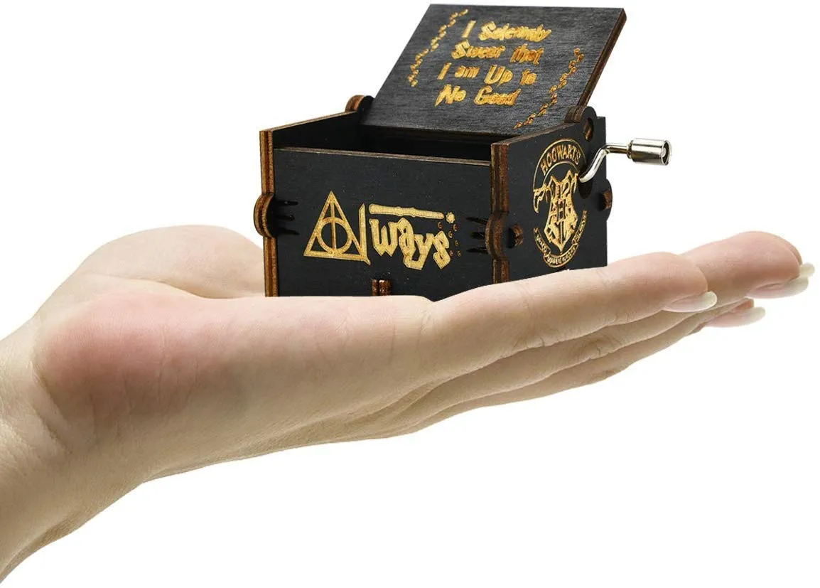 PATPAT® Harry-Potter Music Box, Wooden Classic Music Box with Hand Crank Birthday Gifts for Girls Boys Diwali Gifts for Kids Friends Family