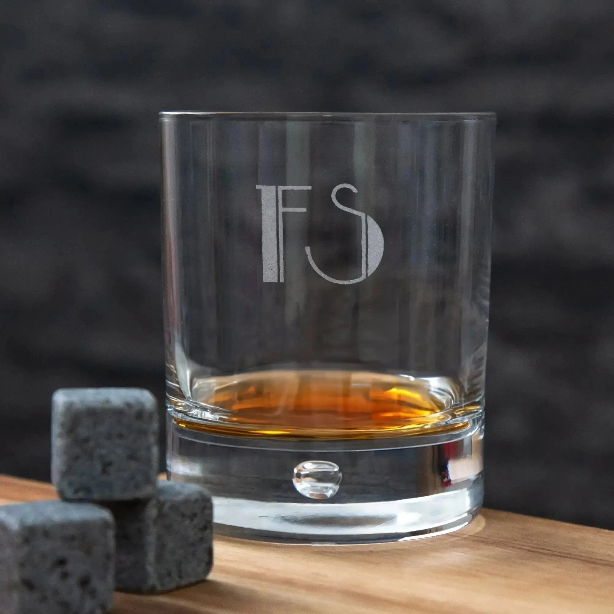 Personalised Whiskey Glass - Parklane Font