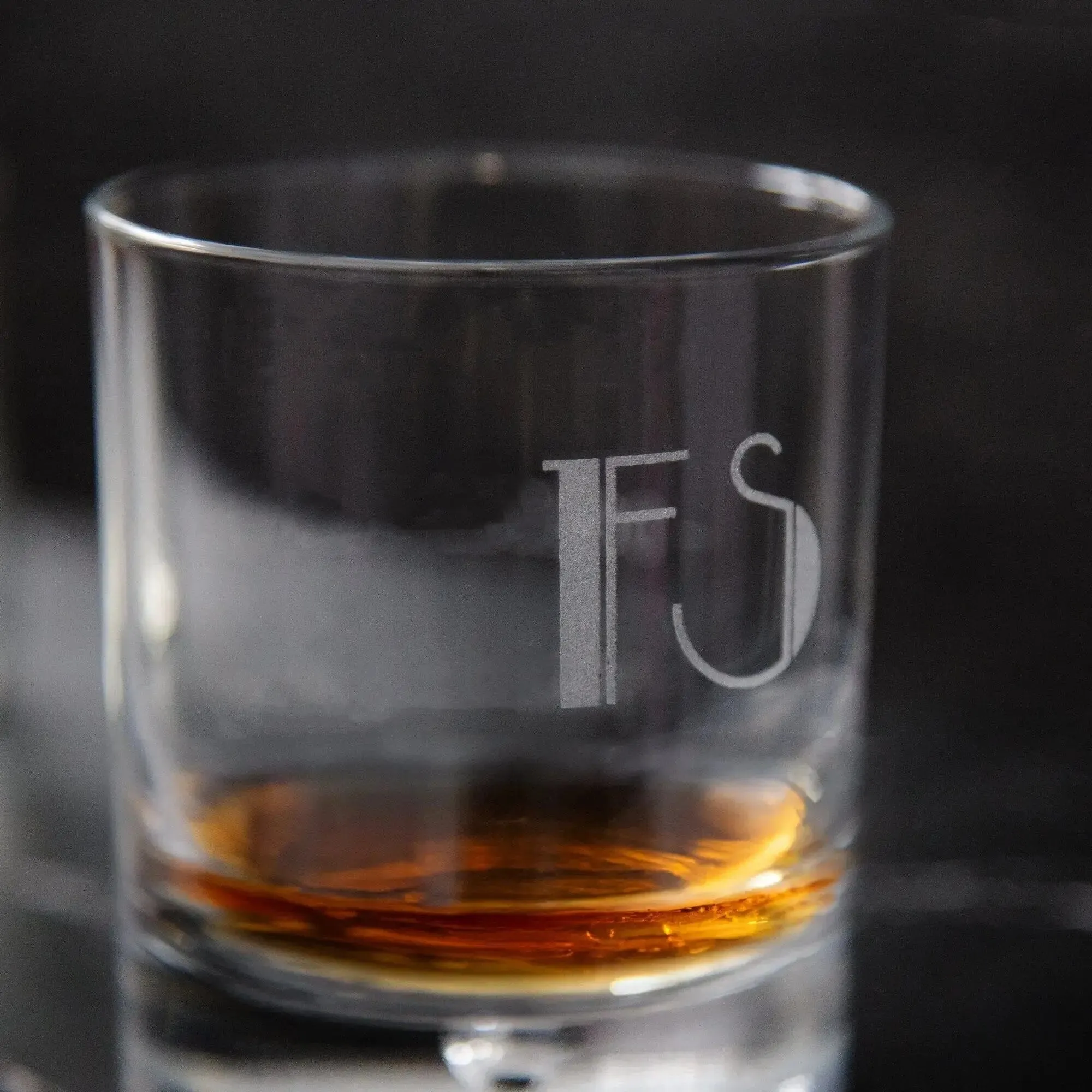 Personalised Whiskey Glass - Parklane Font