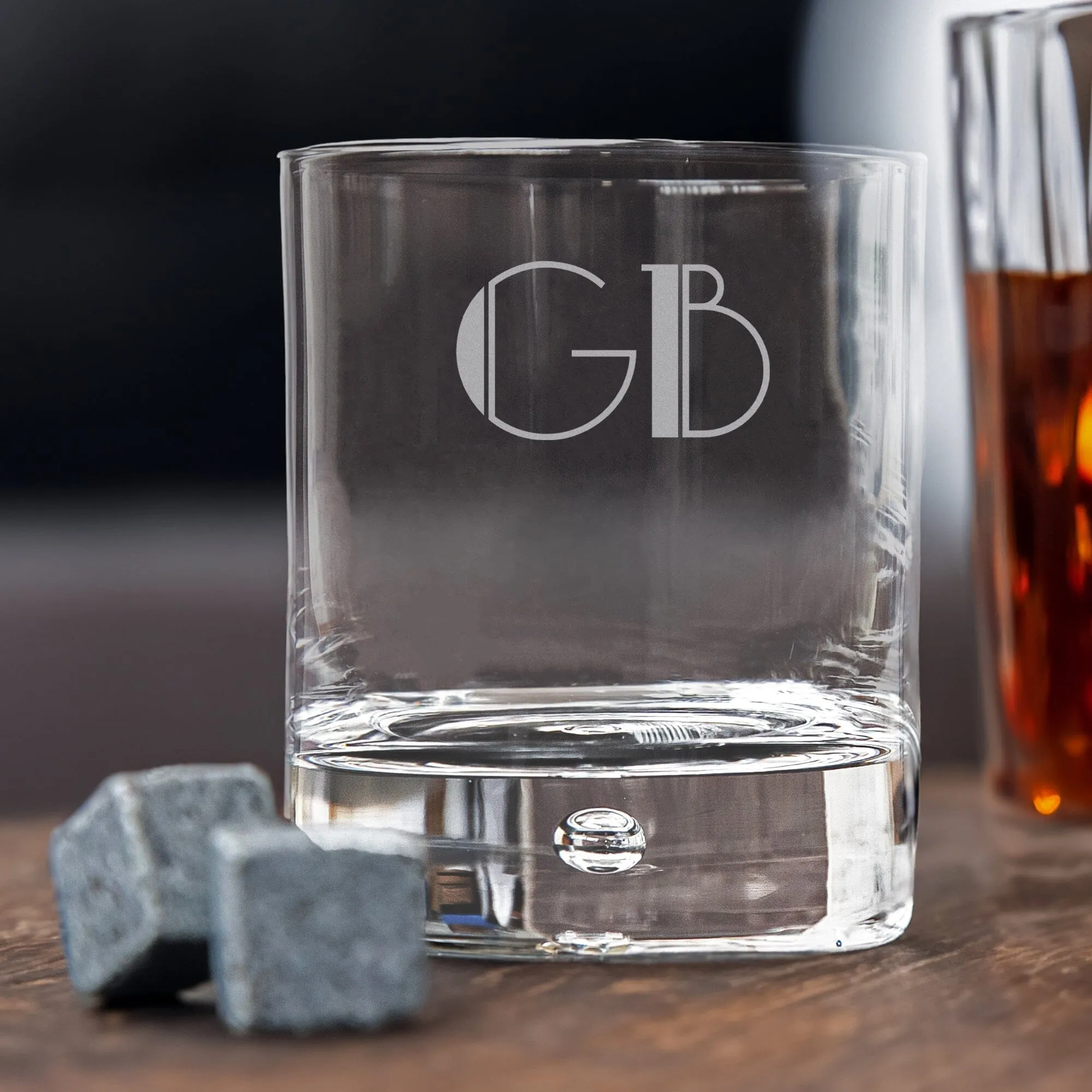 Personalised Whiskey Glass - Parklane Font