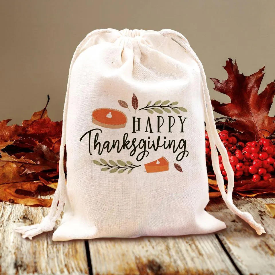 Personalized Thanksgiving Favor Gift Bags