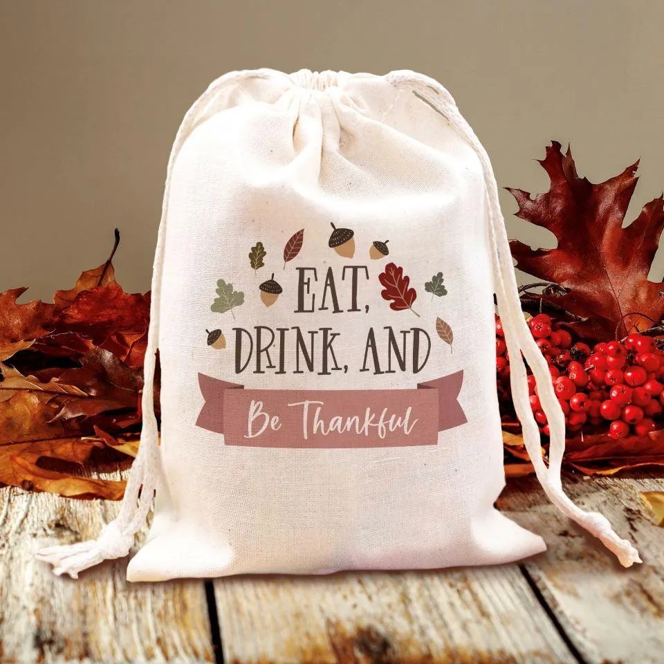 Personalized Thanksgiving Favor Gift Bags