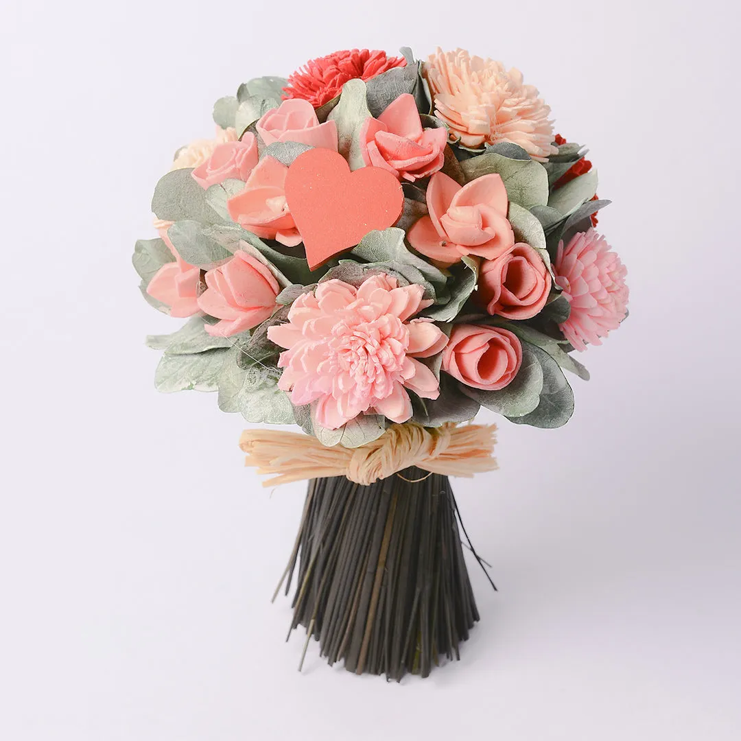 Pink Elegance Dried Flower Bouquet