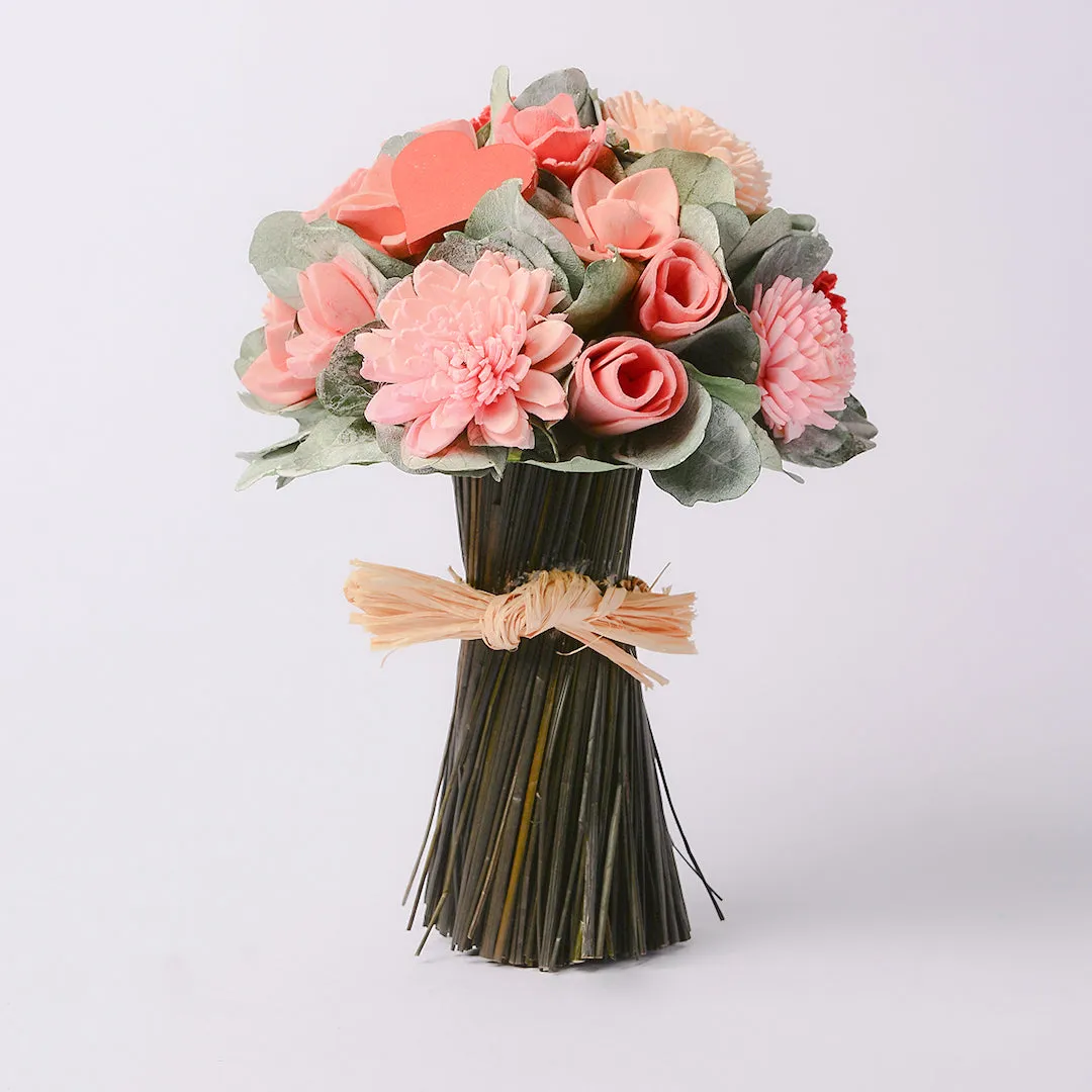 Pink Elegance Dried Flower Bouquet