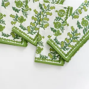 Pom Bells Green Napkin | Set of 4