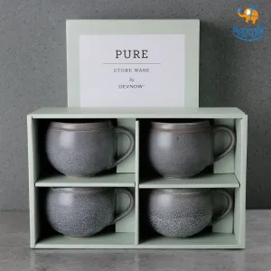 Pure Stoneware Soup Cups - Set of 4