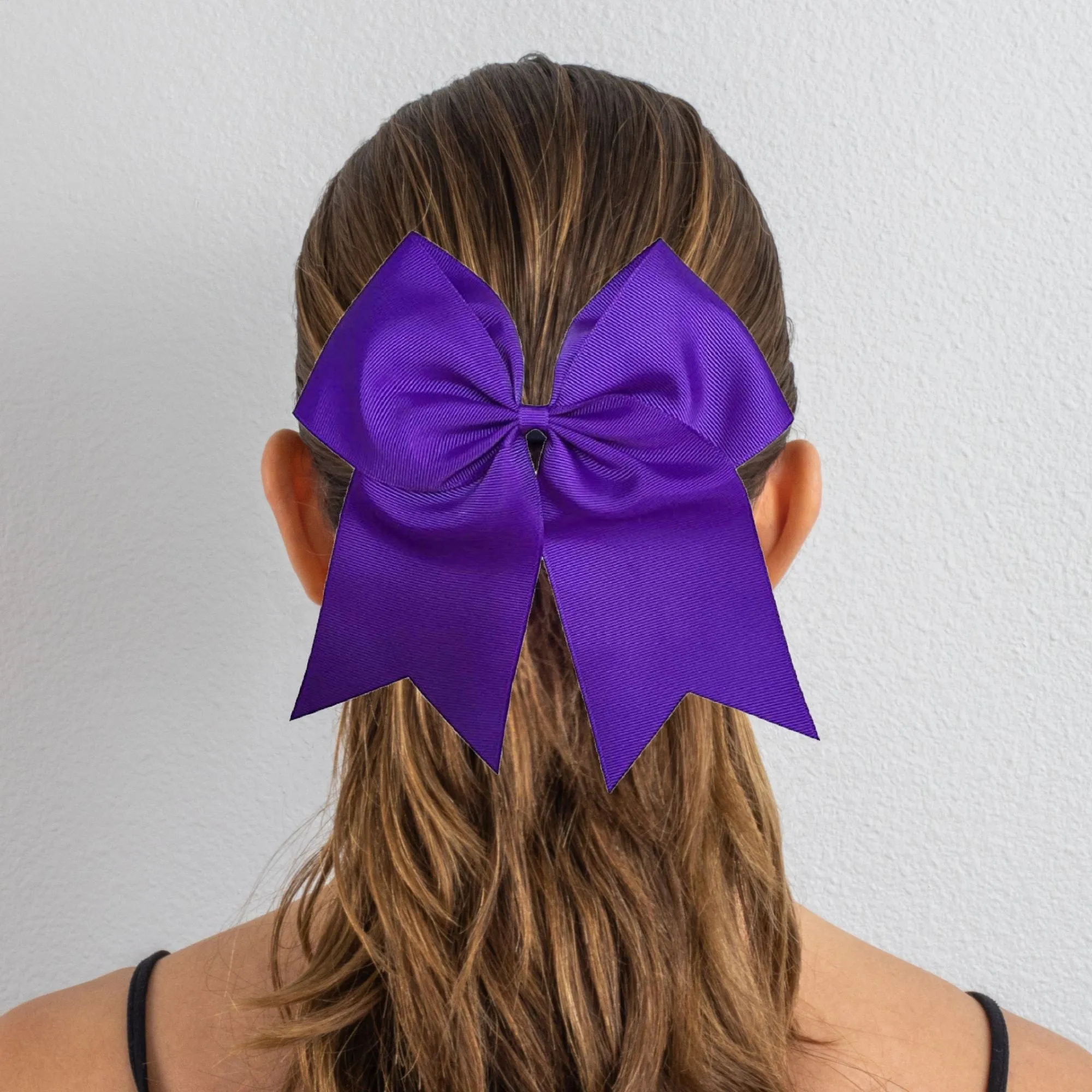 Purple Cheer Bow