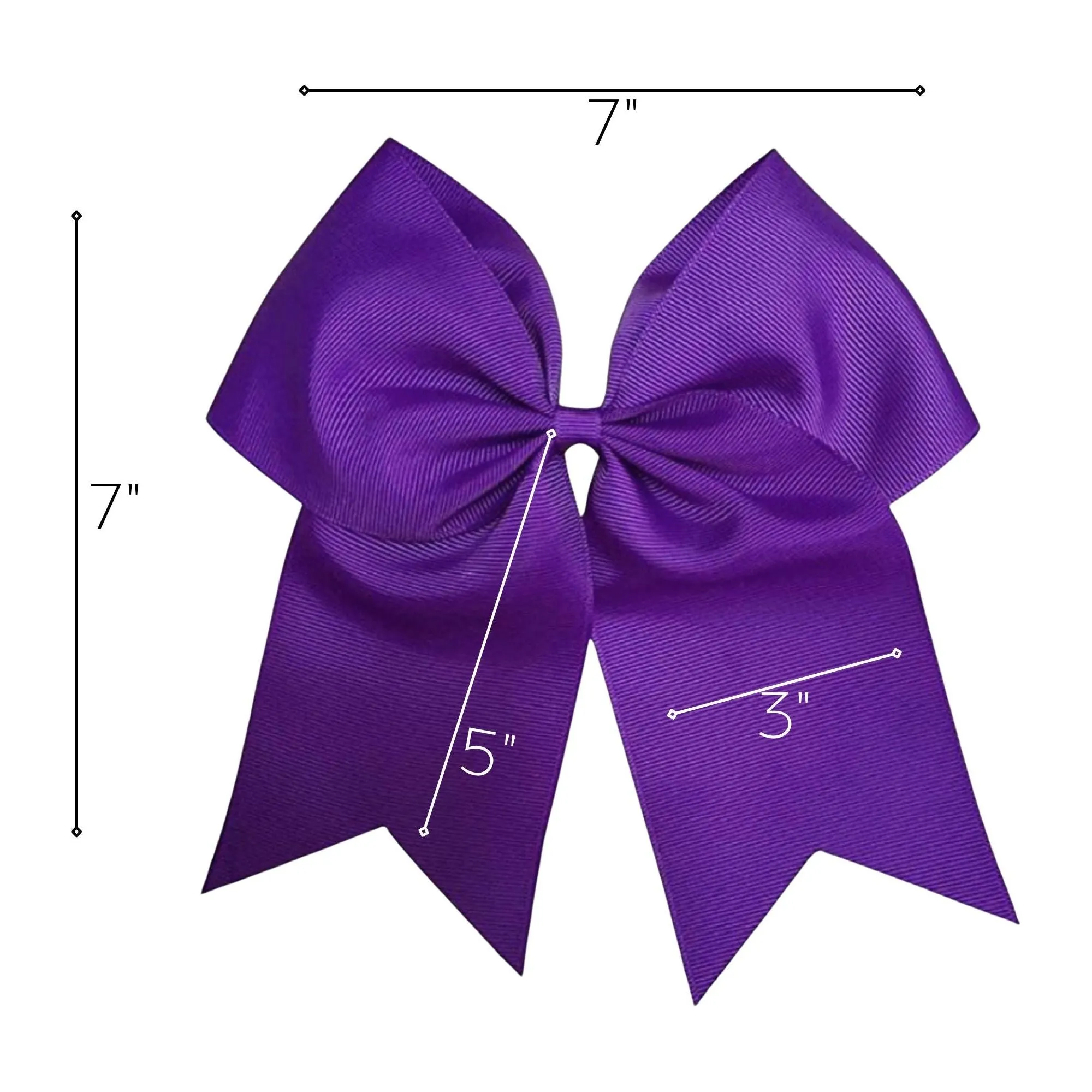 Purple Cheer Bow