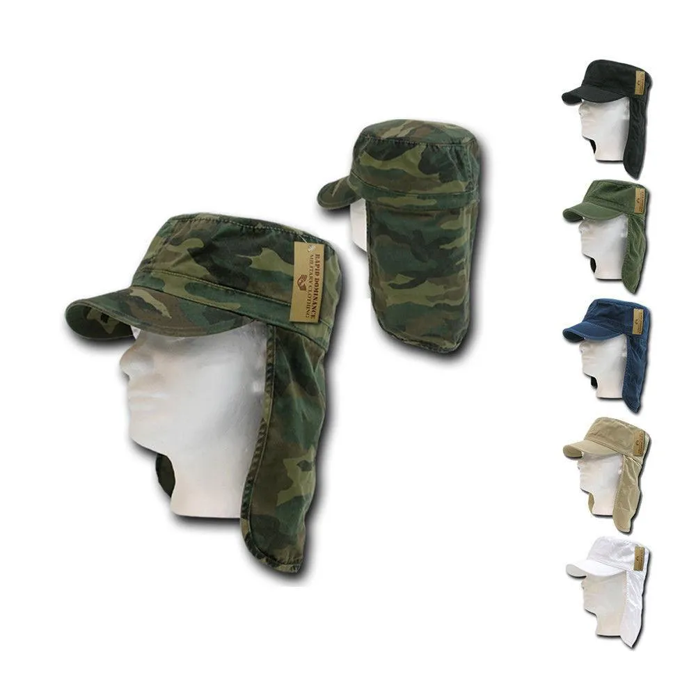 Rapid Dominance Foreign Legion Flap Flat Top Cotton Military Bdu Fishing Boat Caps Hats