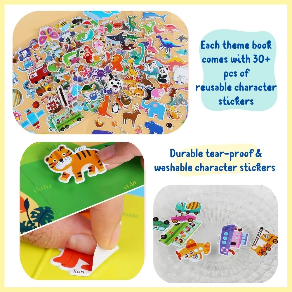 Reusable Jelly Sticker Play Kit Gift Pack