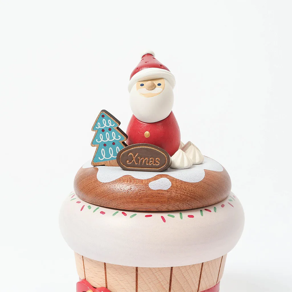 Santa Cupcake | Christmas Music Box