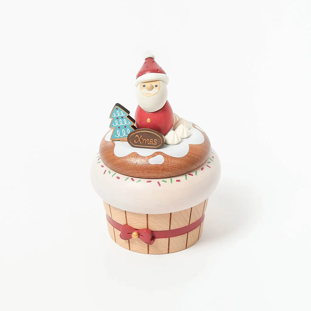 Santa Cupcake | Christmas Music Box