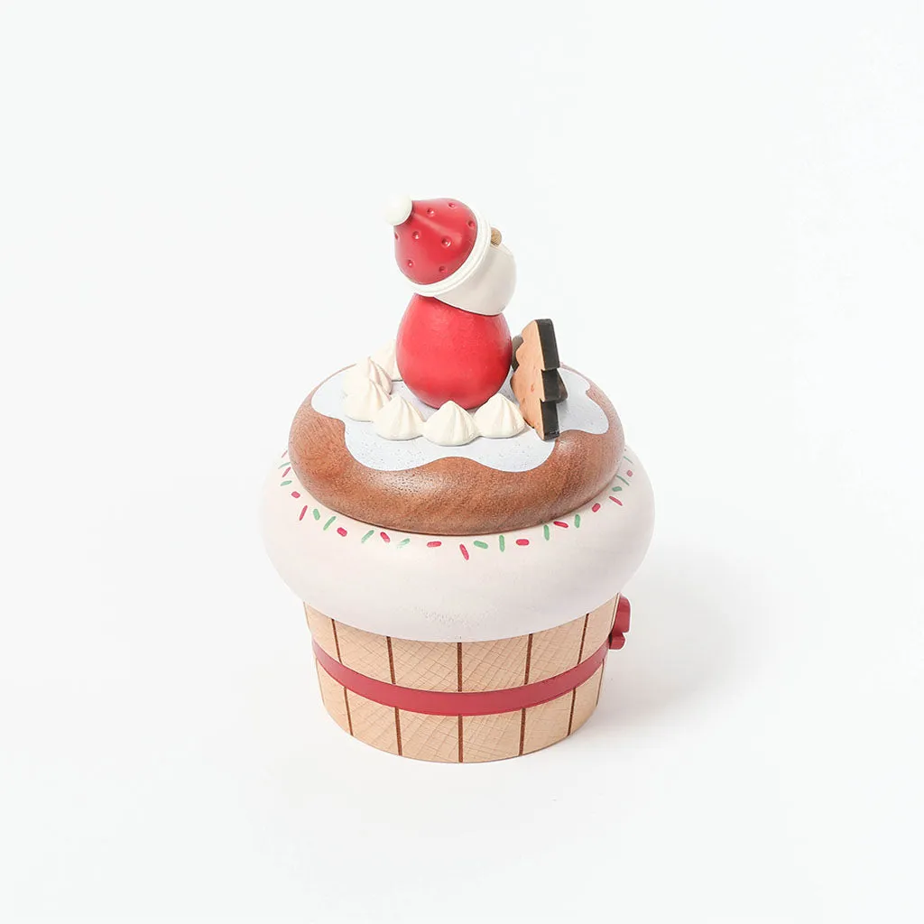 Santa Cupcake | Christmas Music Box