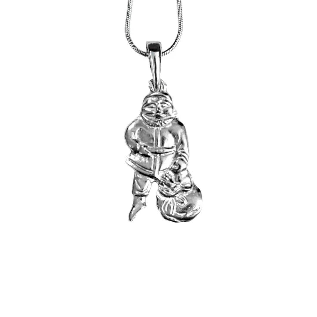 Santa Standing Jewelry Gifts -Santa Standing Pendant - Necklaces - Earrings - Keychain