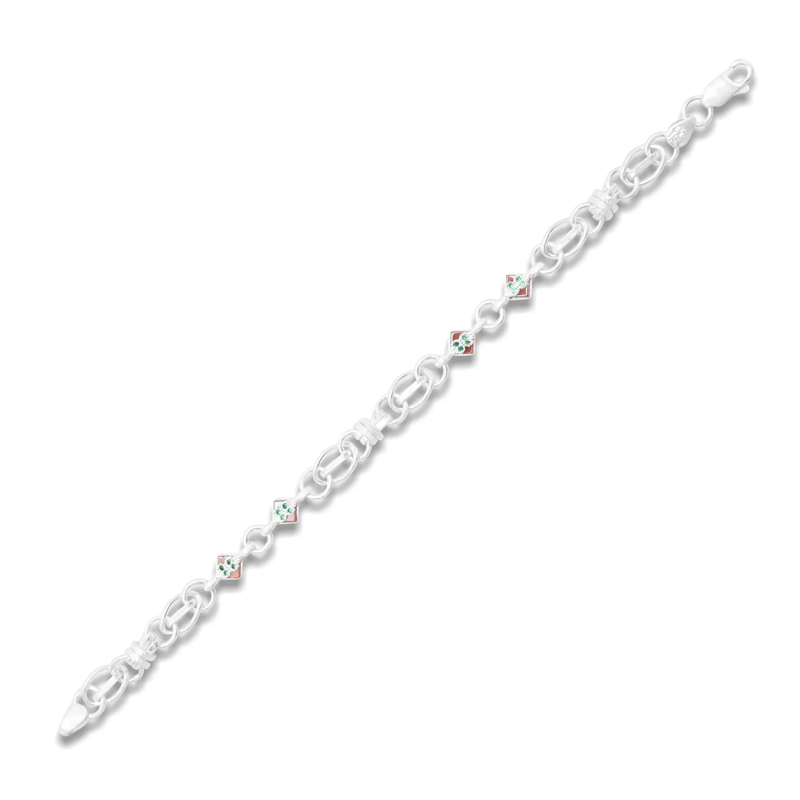 Silver "Luxury Finesse" Link Bracelet for Men