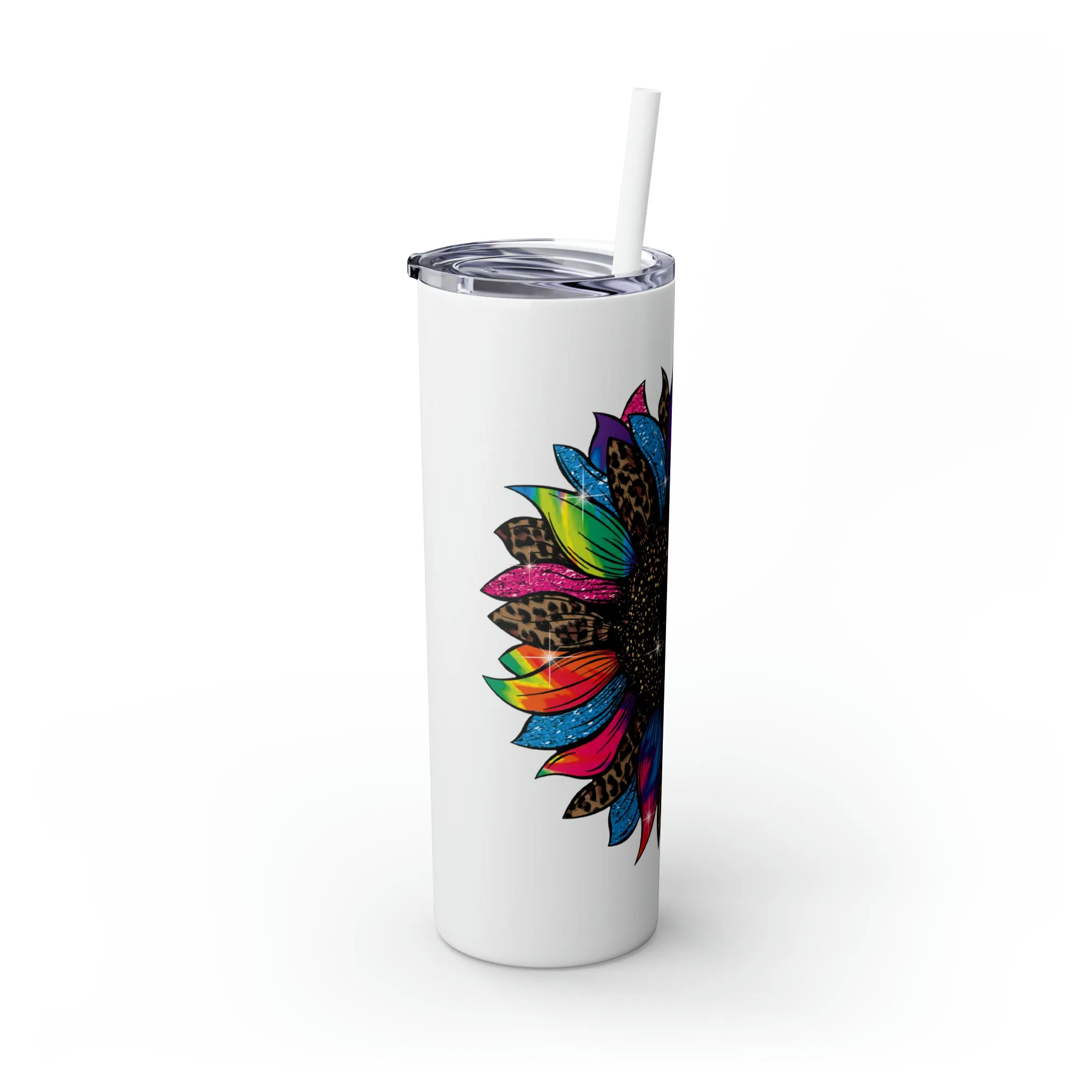 Skinny Tumbler with Straw, 20oz, Nurse, It Takes a lot of Sparkle