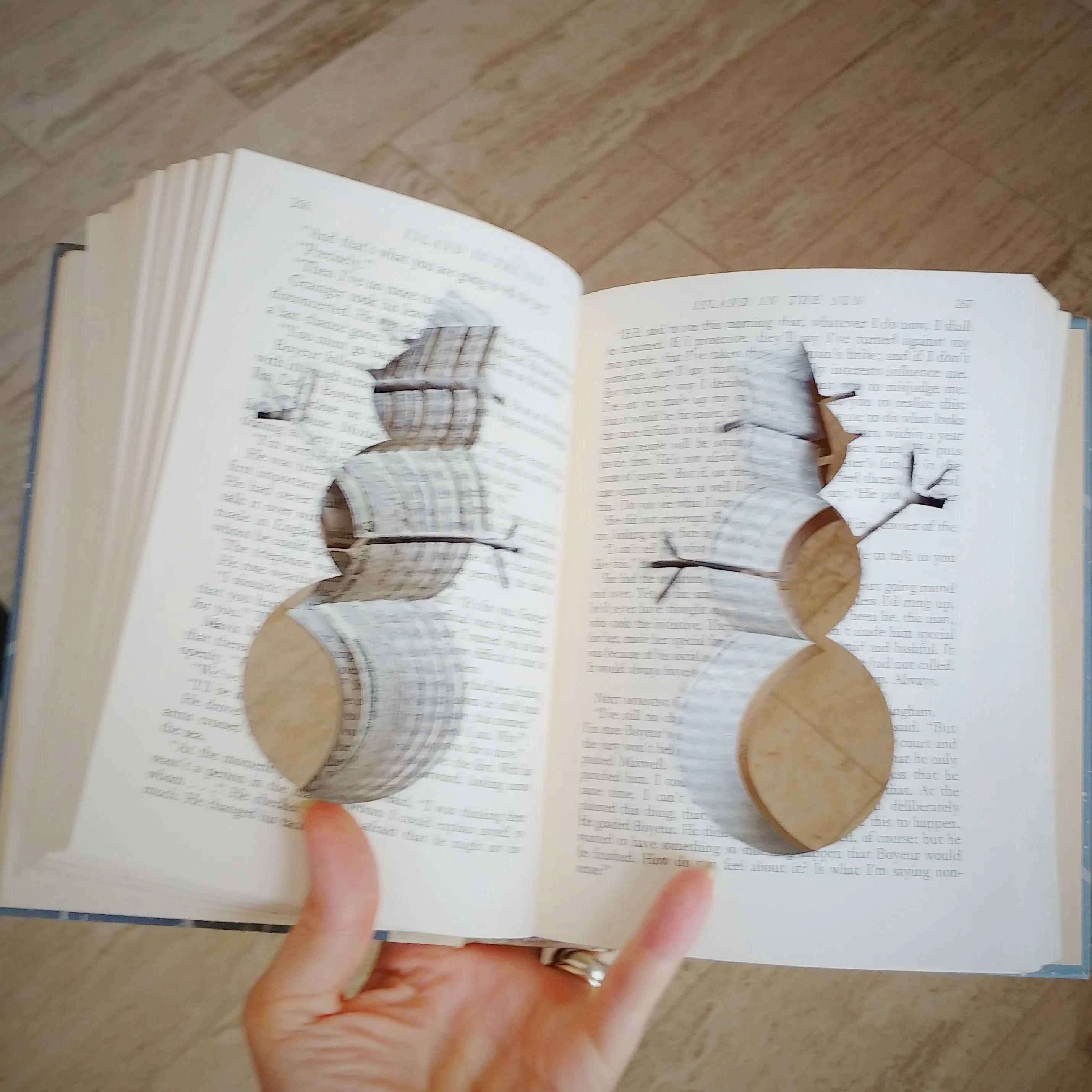 Snowman Cutout Book