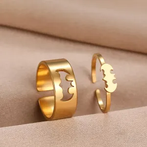 Stainless Steel Couple Rings