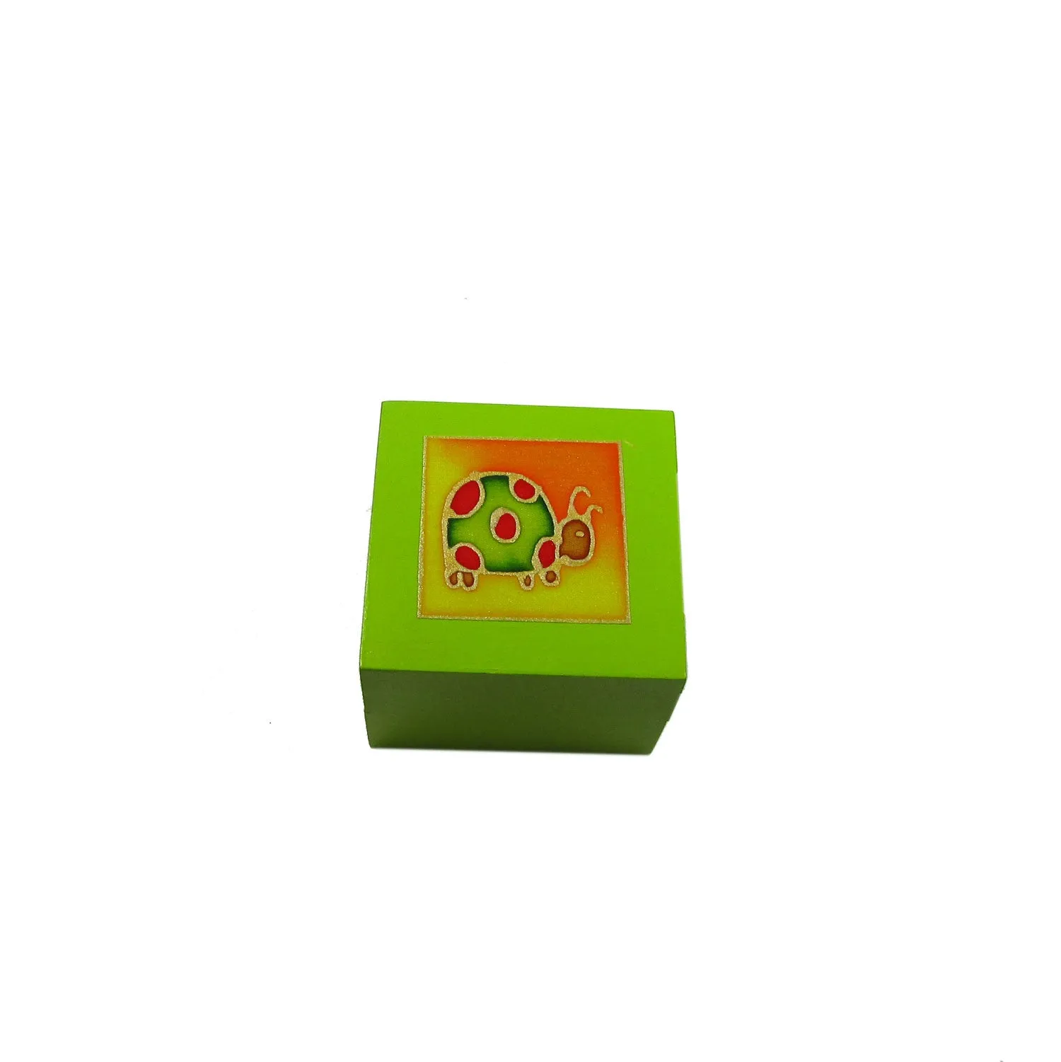 Tea Light Box - Green Turtle