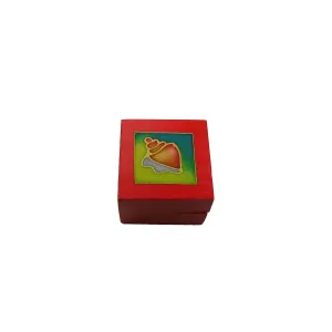 Tea Light Box - Red Seashell