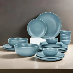 The Better Home Terra Series Ceramic Dinner Set (20 Pcs) | Microwave Safe Dinner Plates and Bowls Sets | Chip Resistant Dinnerware Sets | House Warming Gifts New Home for Couple Men Women