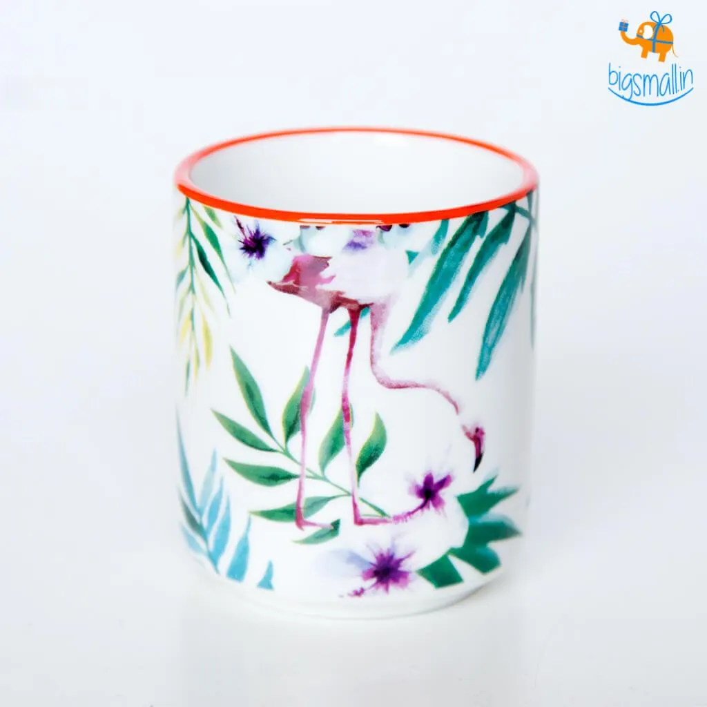 Tropical Teapot Mug Set - Set of 7