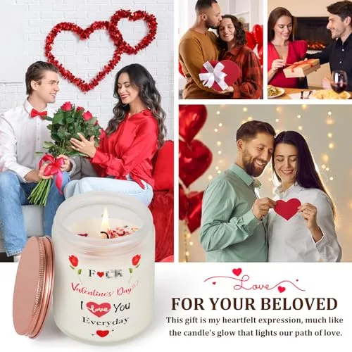 Valentines Day Gifts for Her Girlfriend Wife Sister Mom, Valentines Day Gifts Ideas for Her Women from Him/Boyfriend/Husband, Funny Birthday Gifts for Her, Romantic Scented Candles Gifts.