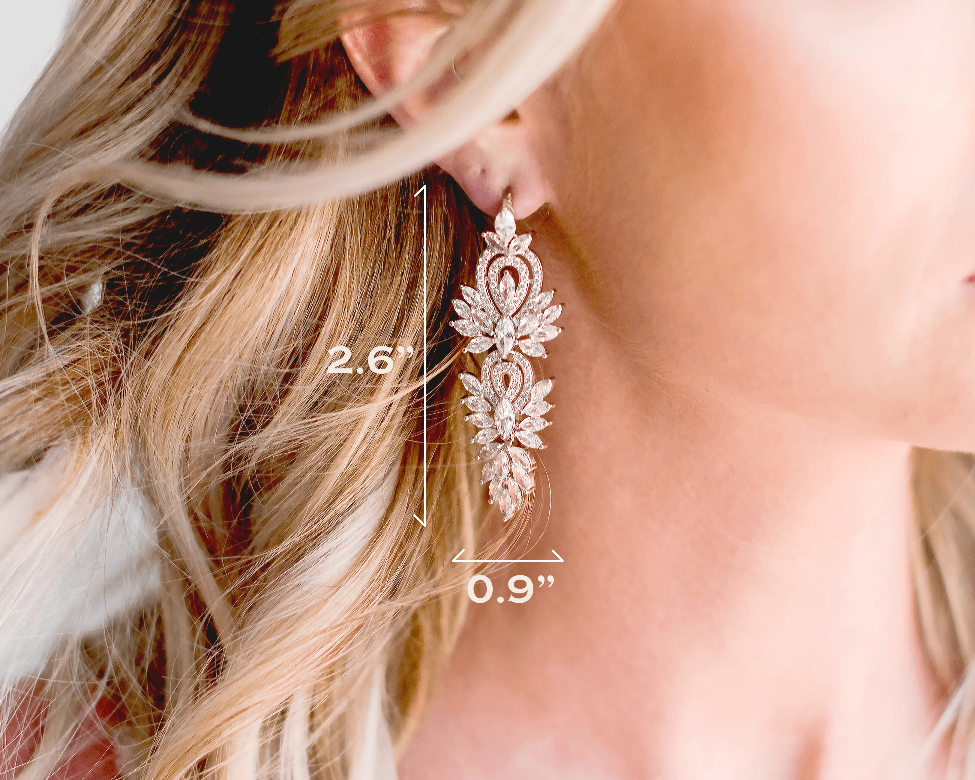 Vintage Dangle Earrings for Bride