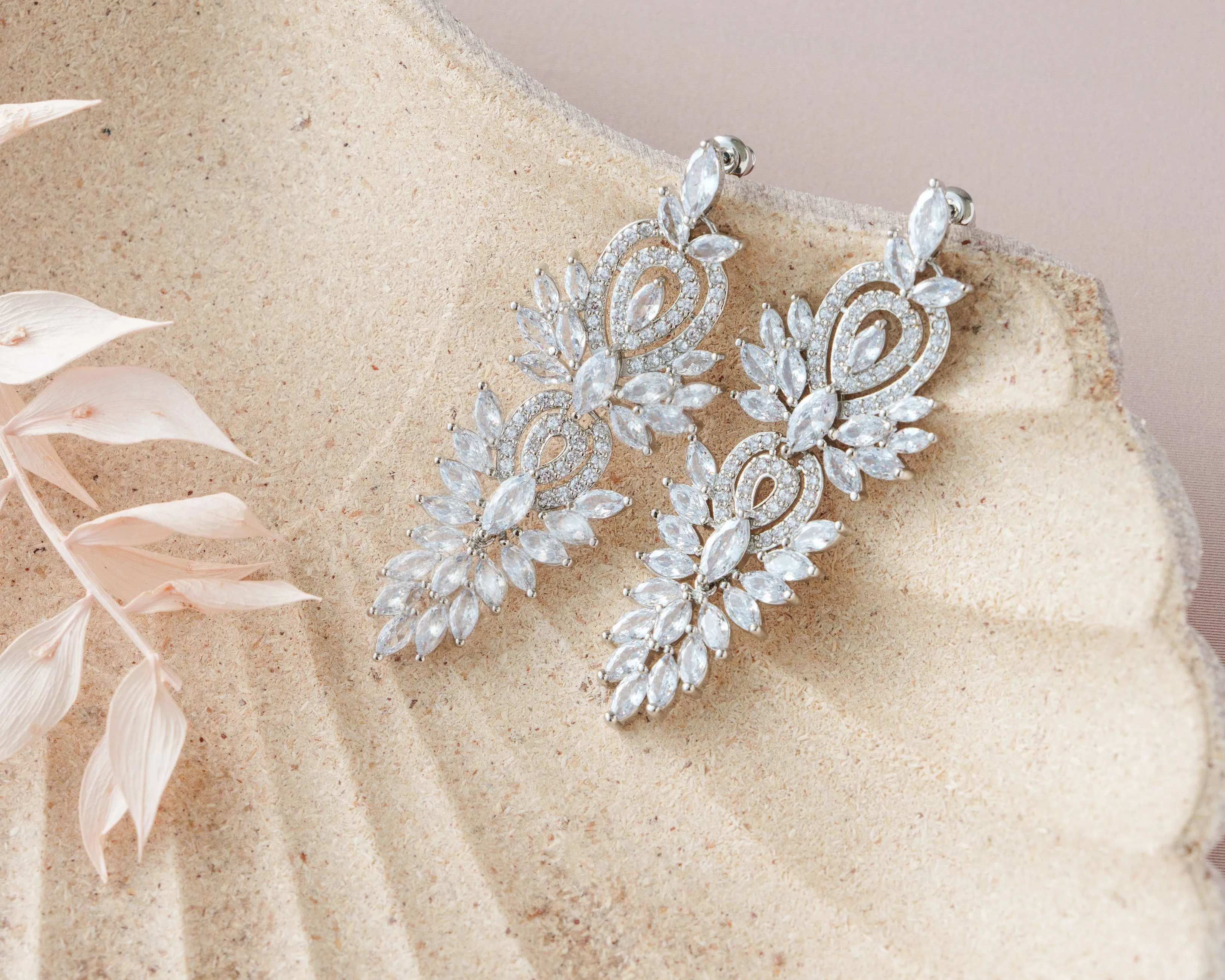 Vintage Dangle Earrings for Bride